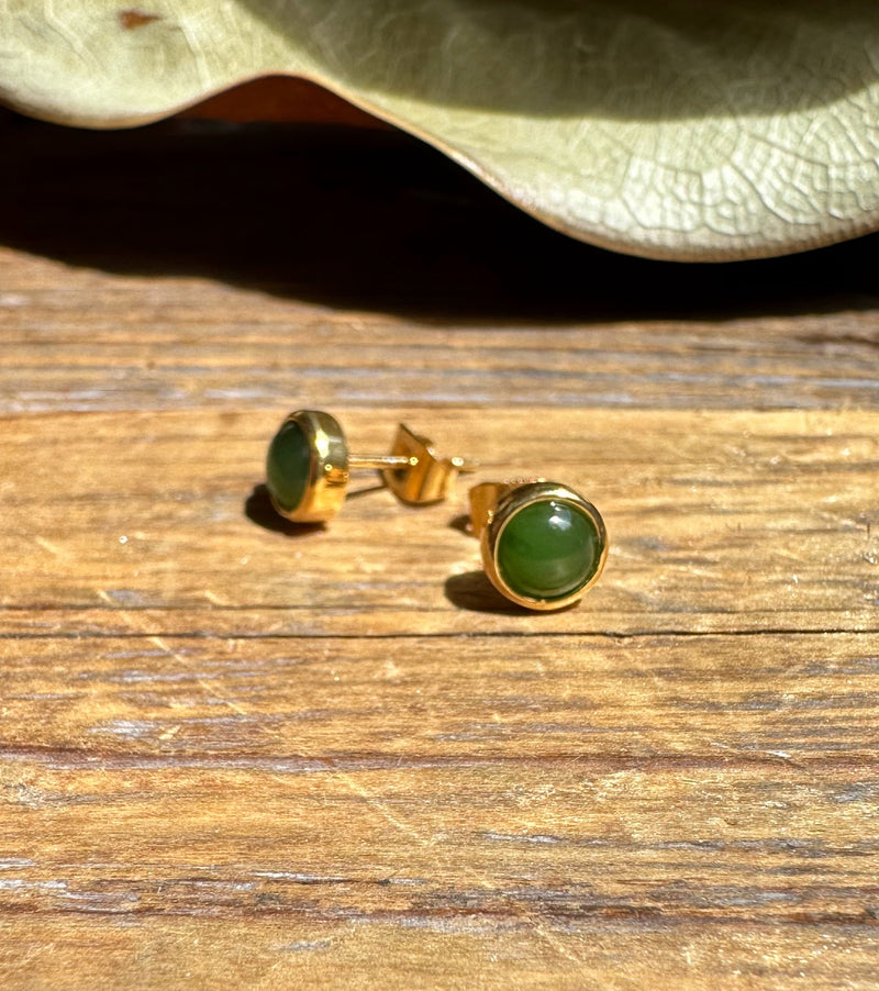 5mm Jade Earrings, 0761