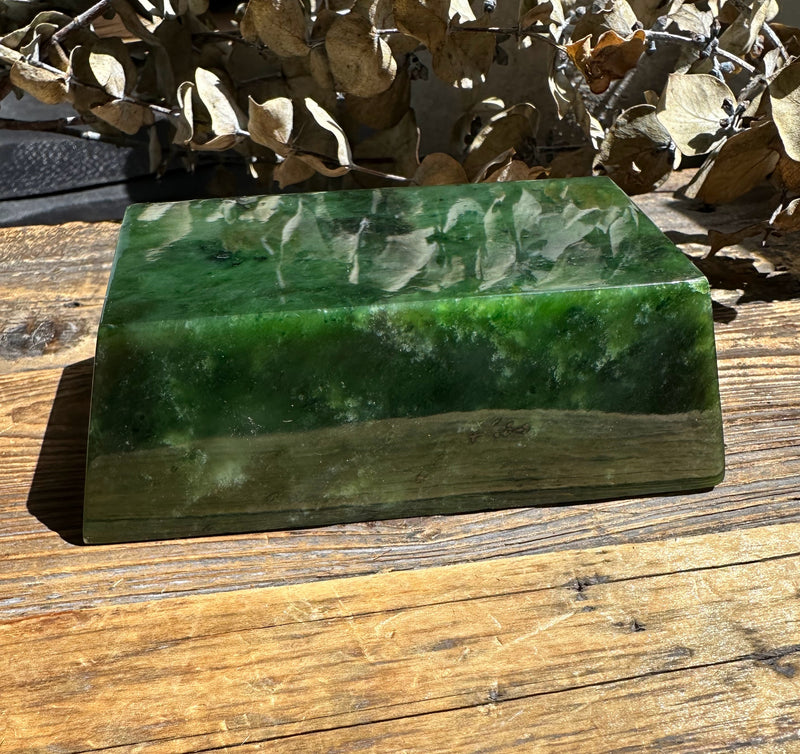 Jade Ingot, 4.25"* (sold as is)