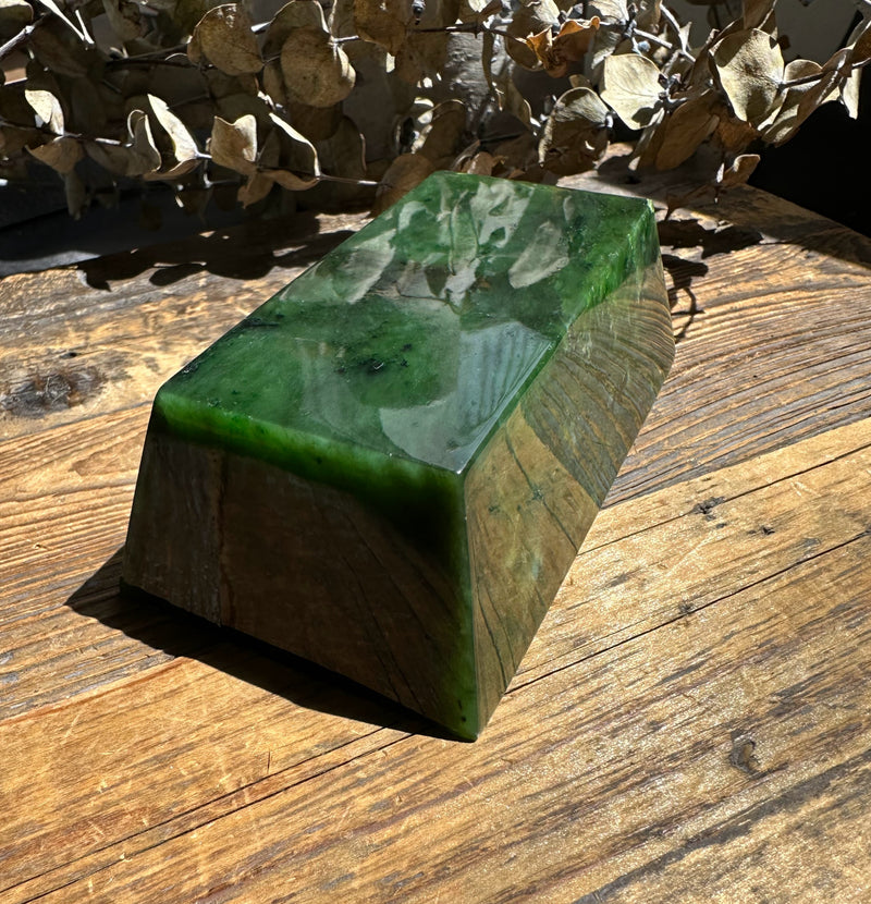 Jade Ingot, 4.25"* (sold as is)