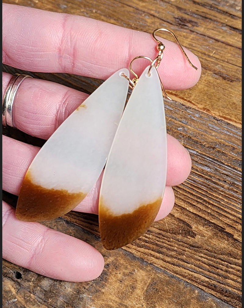 Siberian Long Drop Earrings, 66mm