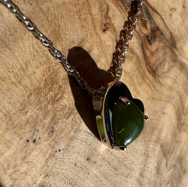 Silver Heart Pendant - 5865