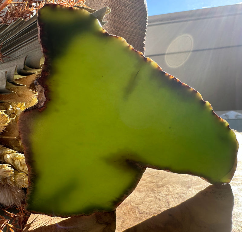 Top Quality Wyoming Jade Slab, 125 Grams