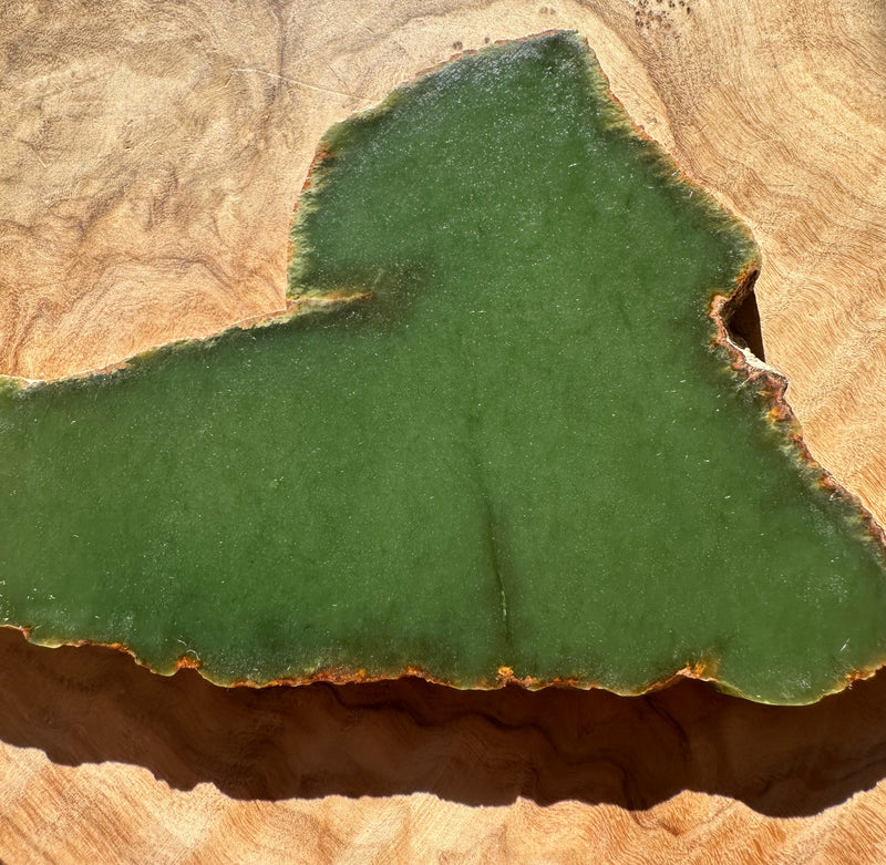 Top Quality Wyoming Jade Slab, 125 Grams