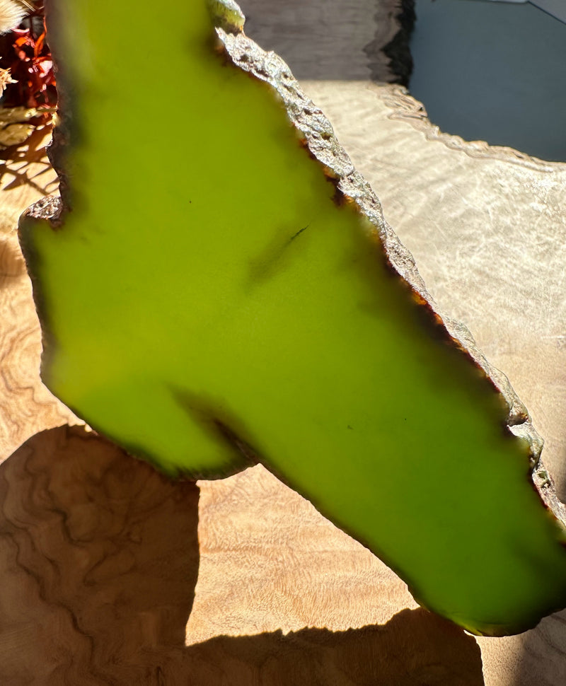 Top Quality Wyoming Jade Slab, 125 Grams