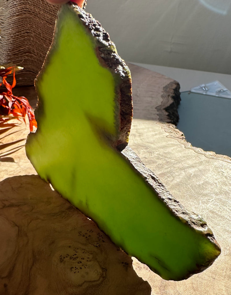 Top Quality Wyoming Jade Slab, 125 Grams