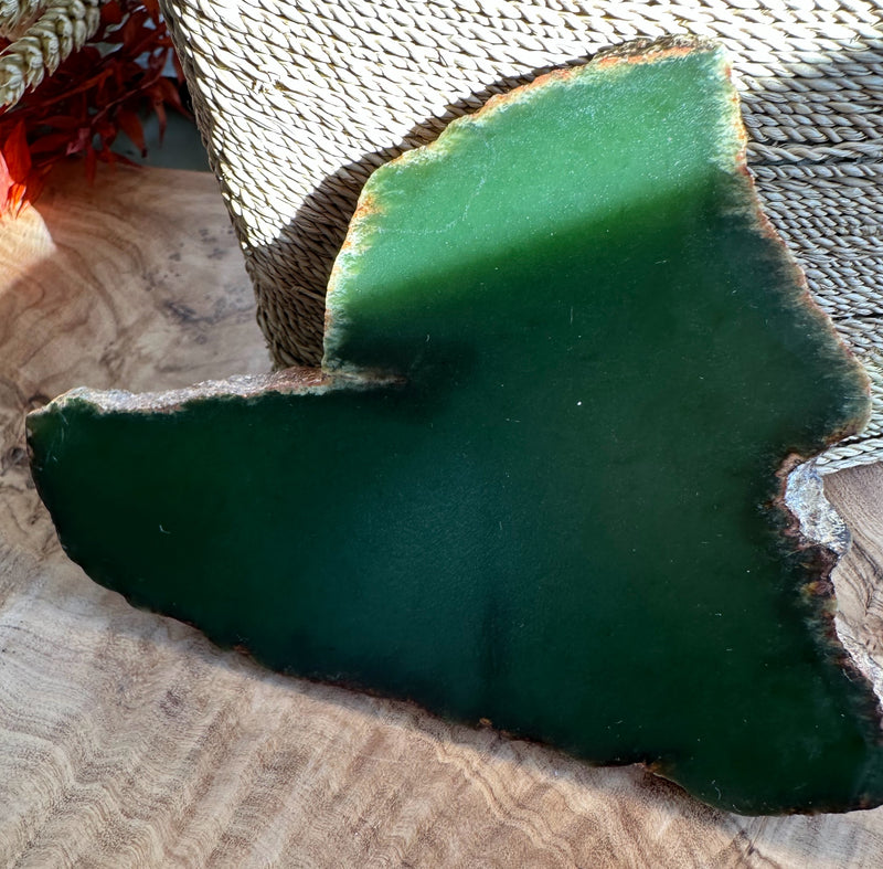 Top Quality Wyoming Jade Slab, 125 Grams