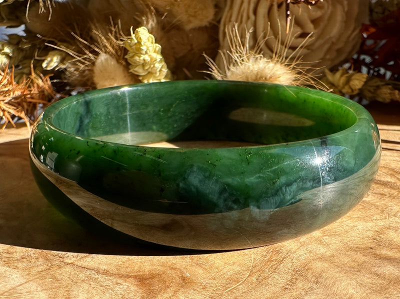 Canadian Jade Bangle - 57.5 x 16mm