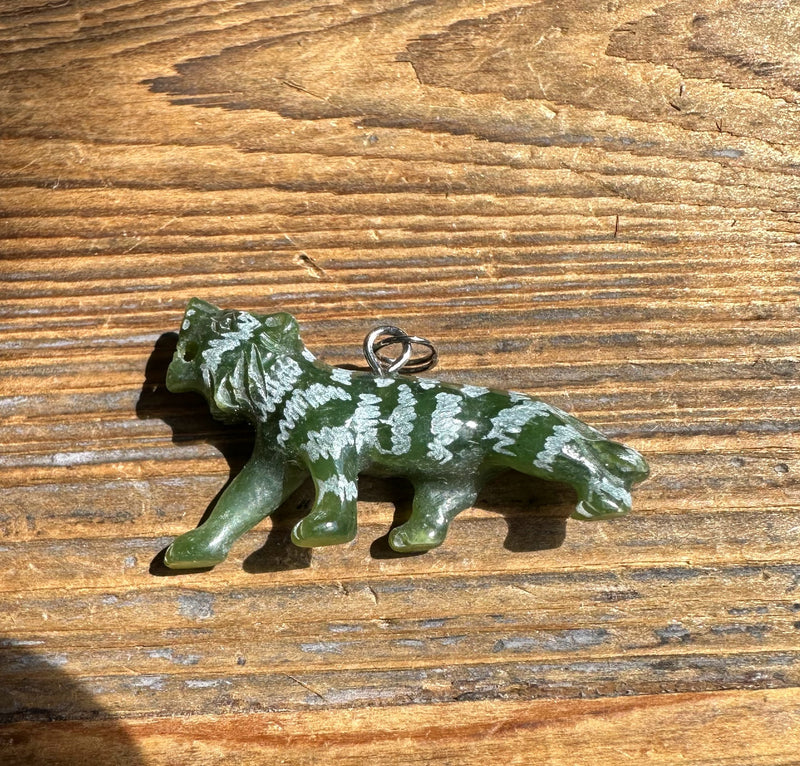 Canadian Jade, Tiger Pendant