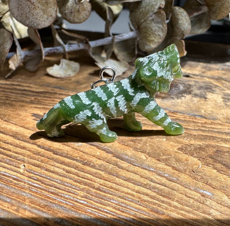 Canadian Jade, Tiger Pendant