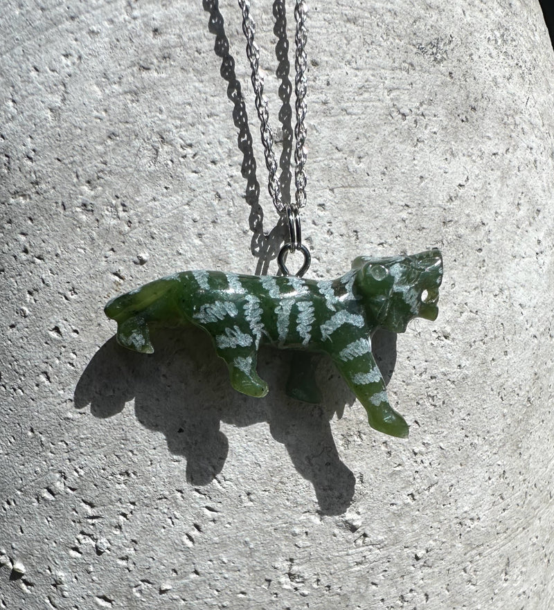 Canadian Jade, Tiger Pendant