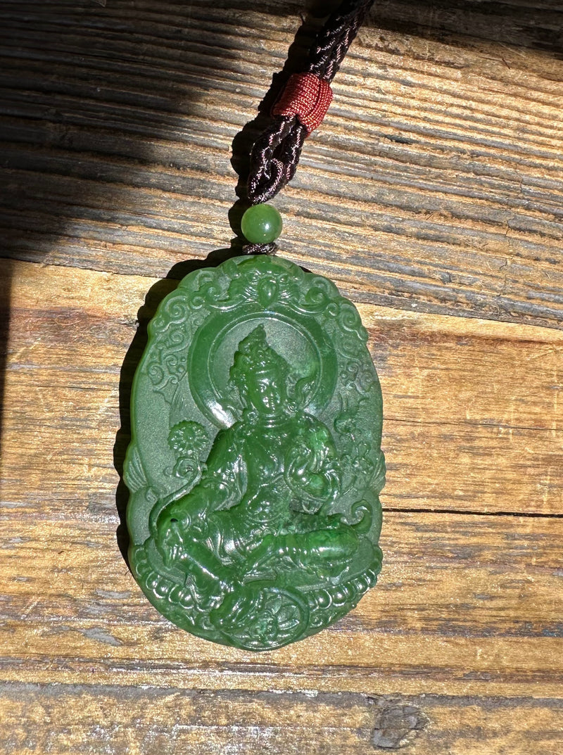 Jade Guanyin Pendant 55mm*