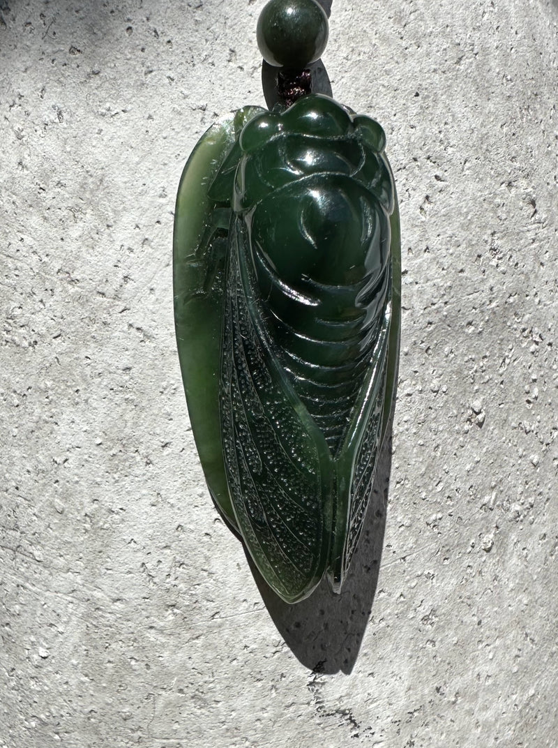 Canadian Jade Cicada Pendant - 54mm*