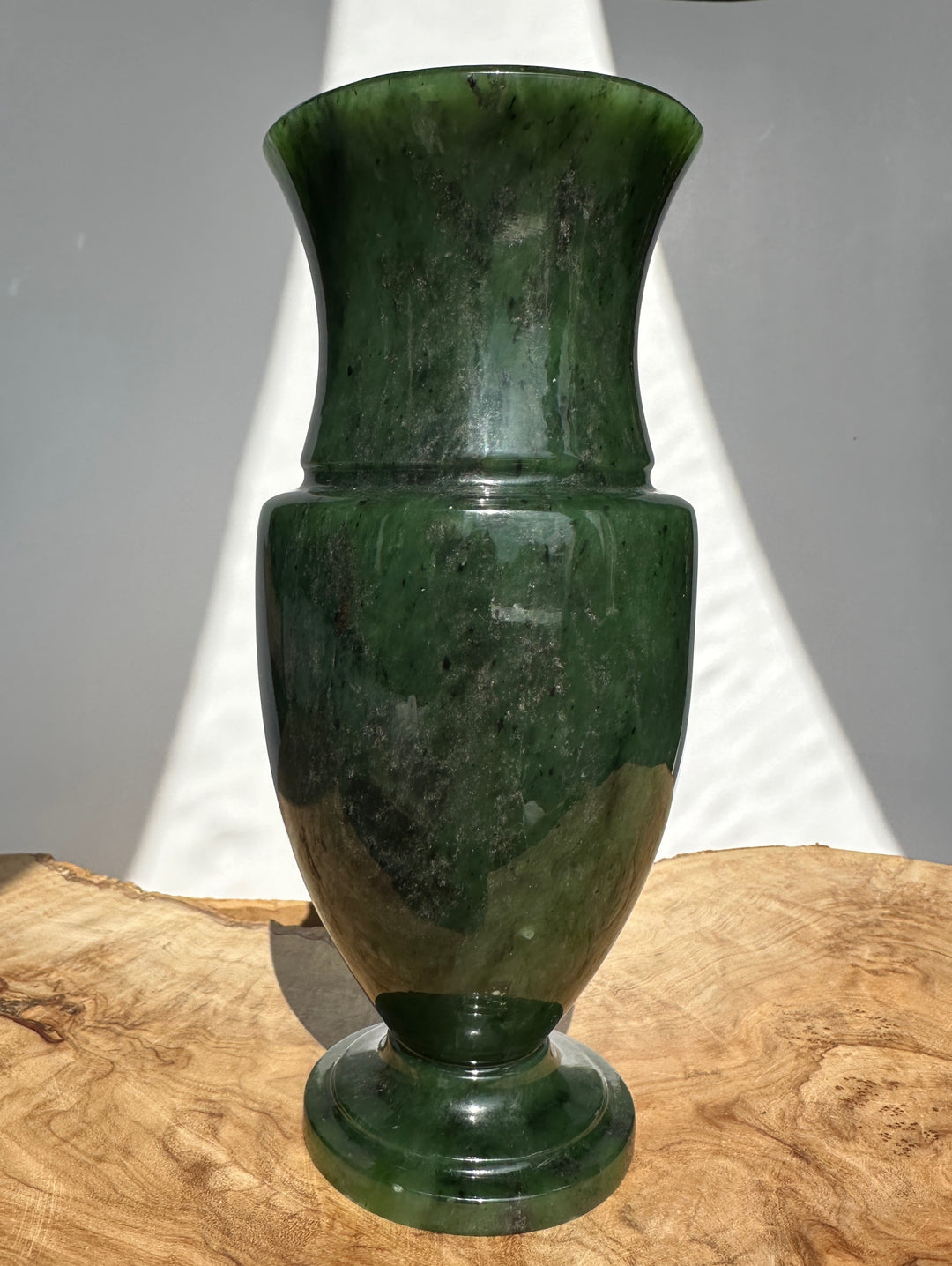 Siberian Jade Vase, 7.5"*