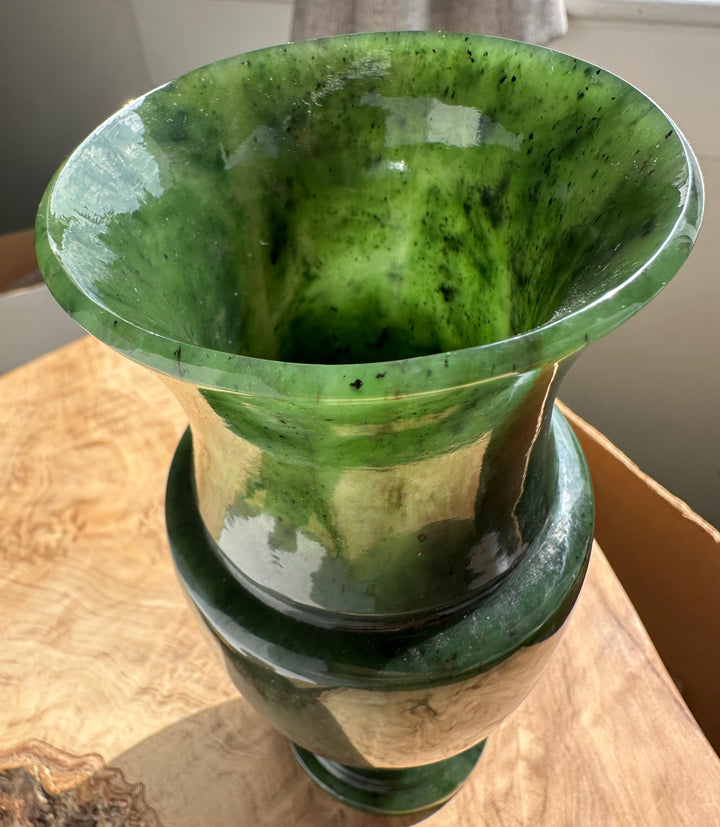 Siberian Jade Vase, 7.5"*
