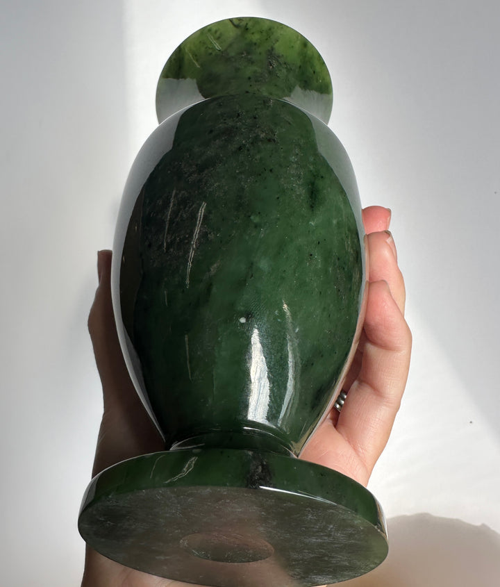 Siberian Jade Vase, 7.5"*