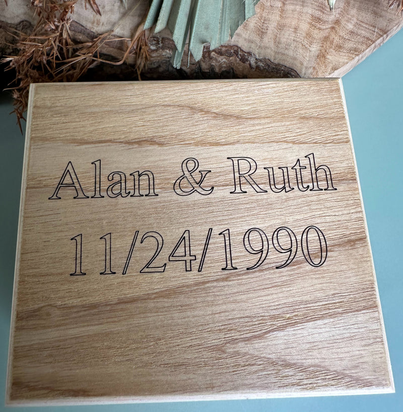 Custom Gift Box Engraving