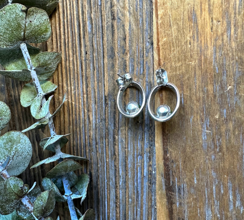 Canadian Jade Earrings, Set in Stainless 0019