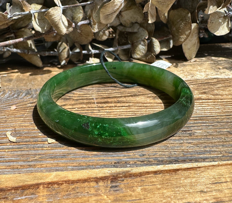 A Grade Polar Jade Bangle 55 mm*