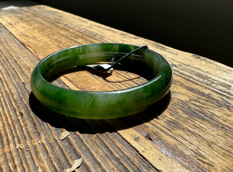 A Grade Polar Jade Bangle 55 mm*