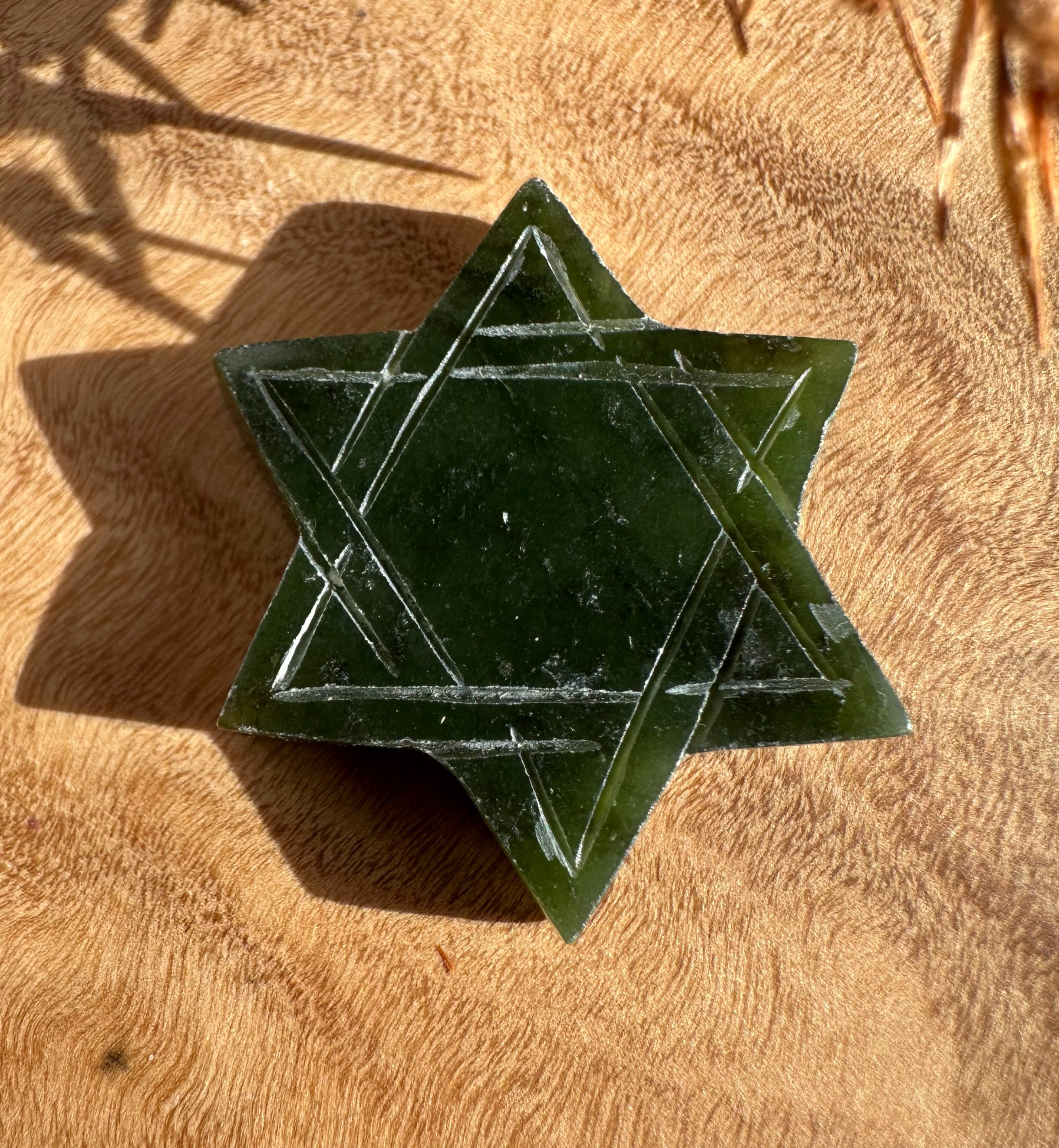 Vintage Jade Star of David 21mm - Sold Individually – Jade Mine