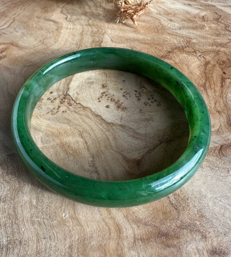 Canadian Jade Bangle 62 x 11.8mm * As is