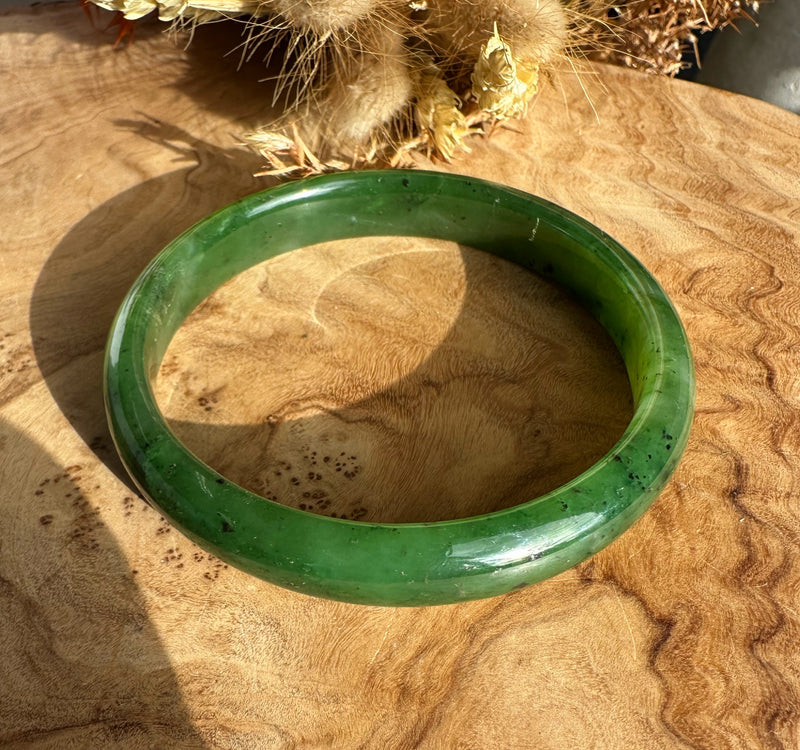 Canadian Jade Bangle 62 x 11.8mm * As is