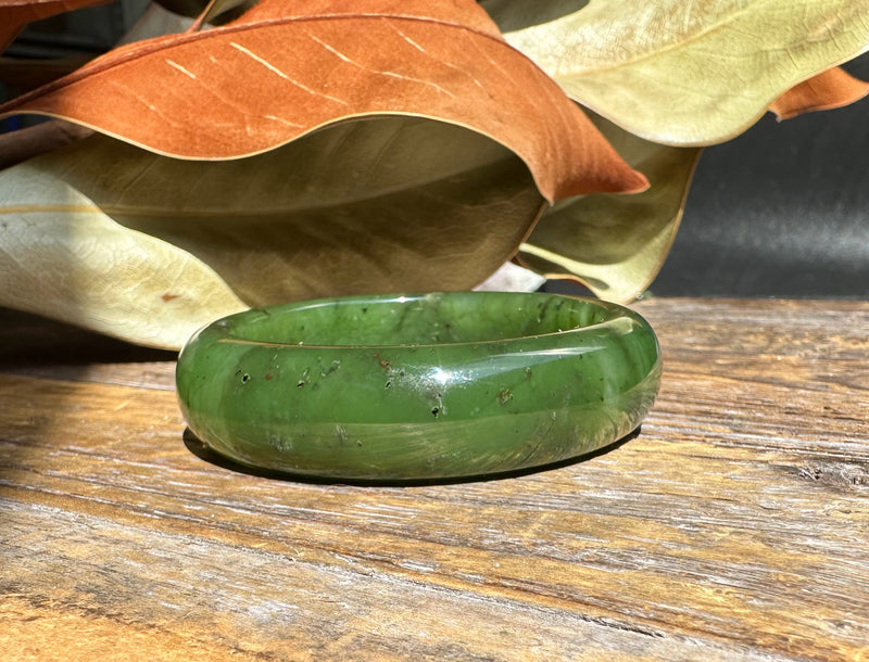 Canadian Jade Bangle, 52.5 x 16.5mm* Sold as is