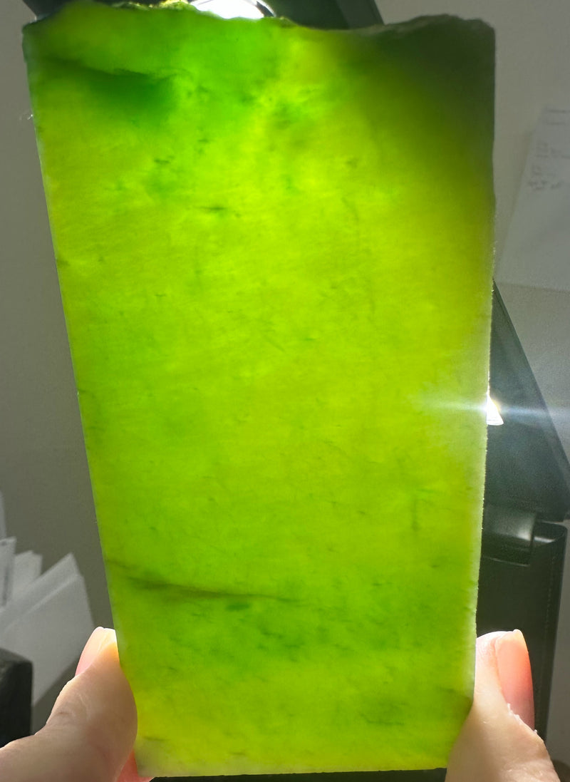 A+ Siberian Nephrite Jade Slab, 105grams