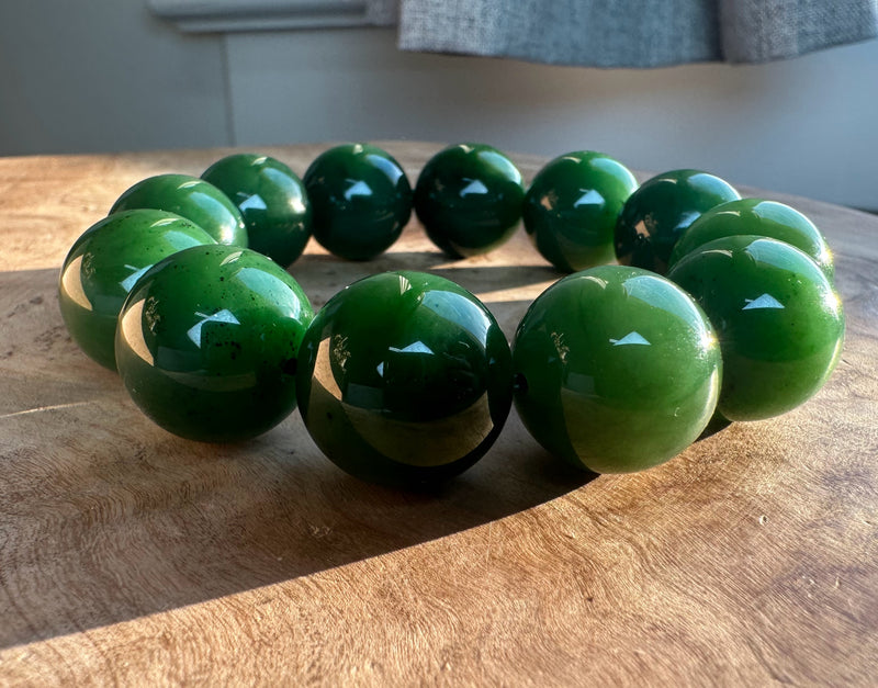 18mm A Grade Jade Bead Bracelet*