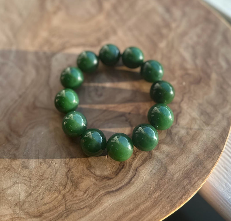 18mm A Grade Jade Bead Bracelet*