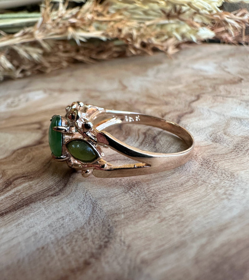 Vintage Jade "Mask" Ring -