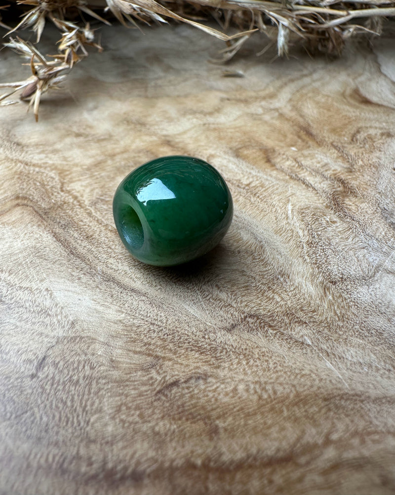 Canadian Jade Bead 13mm x 14mm - Sold Individually - Hole size 5mm