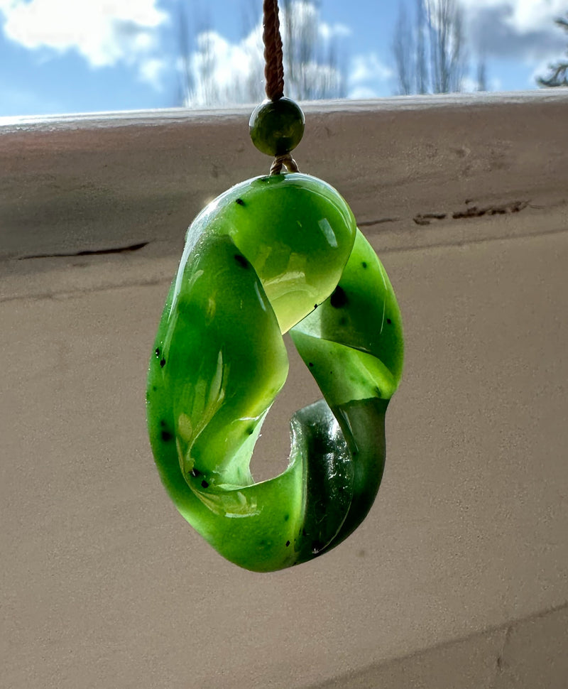 Fractured AA Nephrite Jade Pendant*