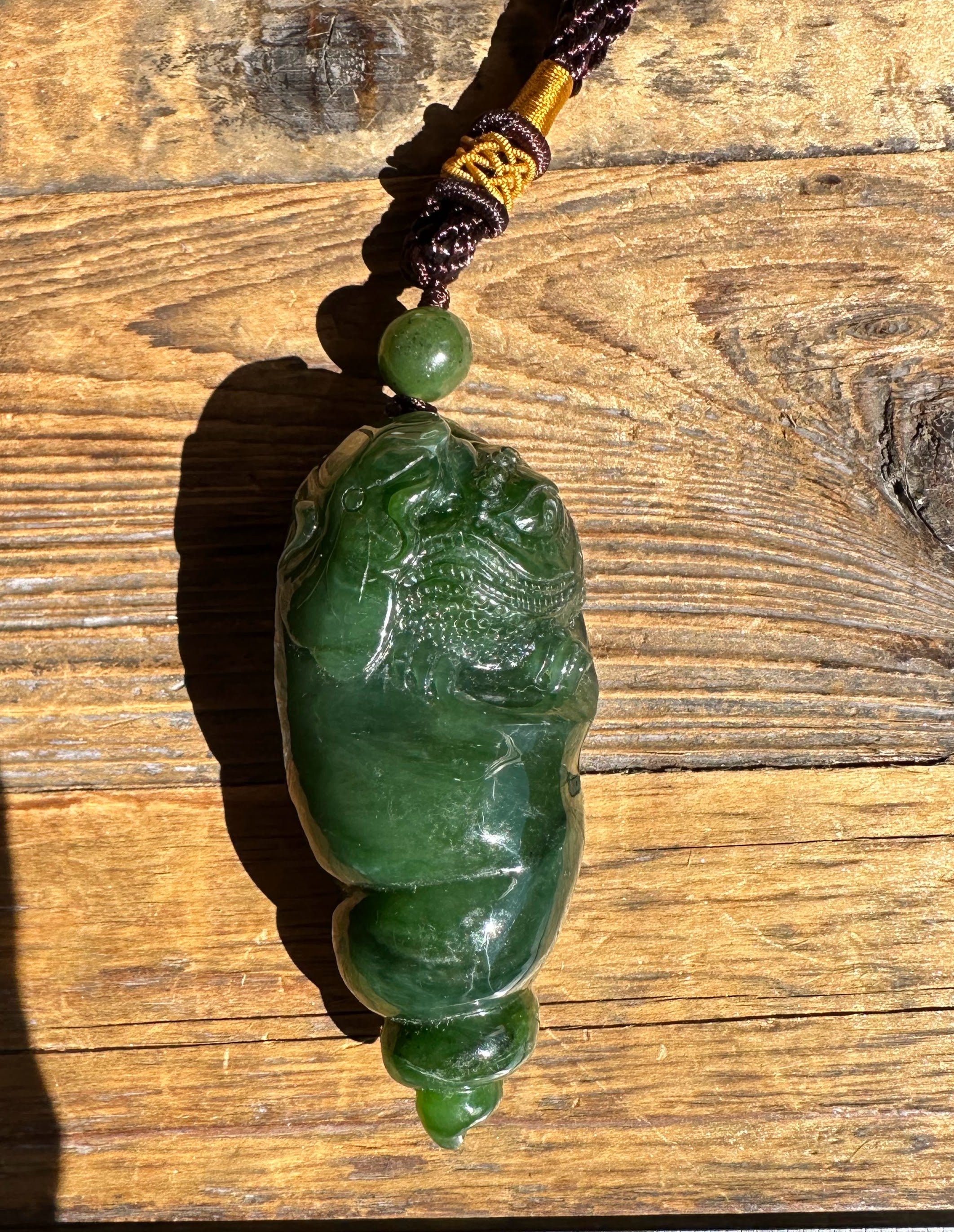 Toad in Shell Hand Held Pendant 3