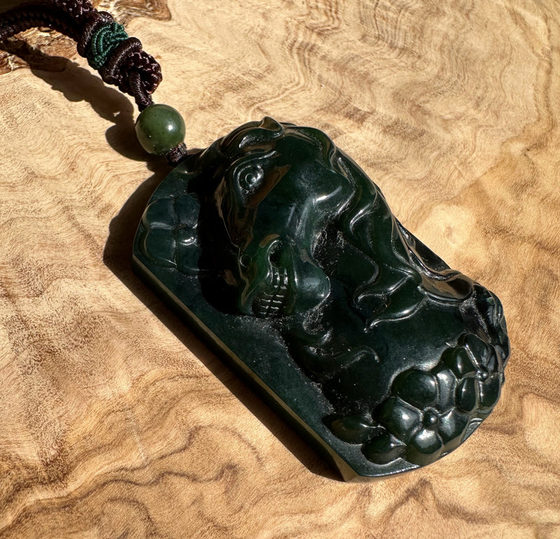 Jade Horse Pendant, 53mm*