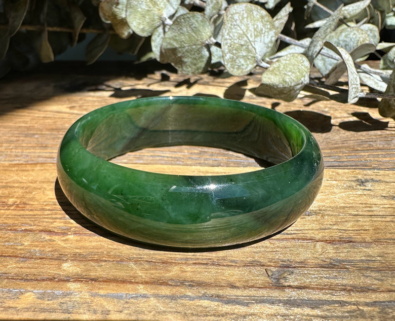 A Grade Ogden Jade Bangle, 53x16mm