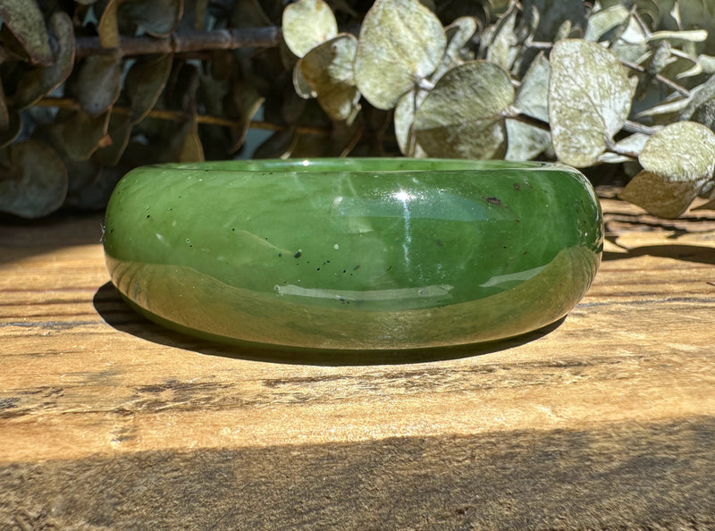 Canadian Jade Wide Bangle - 50.5x18.5mm