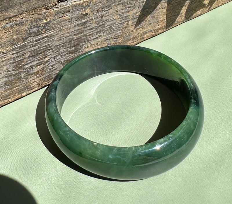 A Grade Ogden Jade Bangle, 53.4x16mm