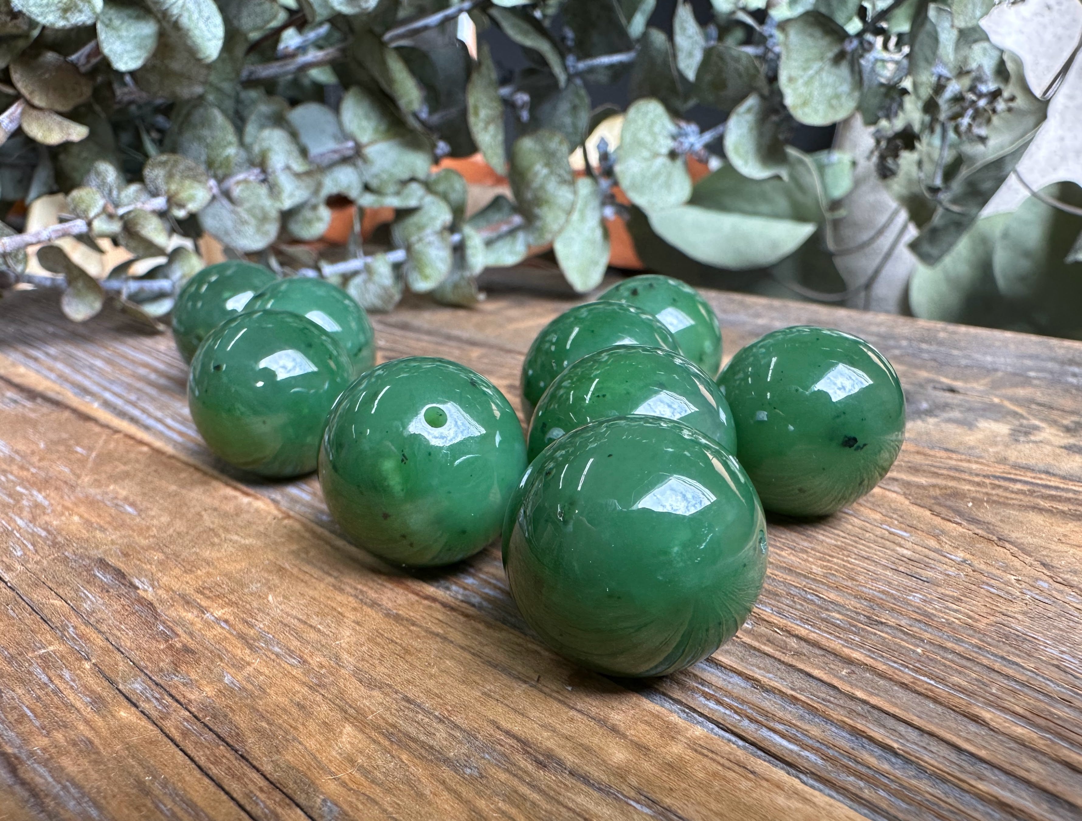 20mm Drilled Individual Jade Bead – Jade Mine