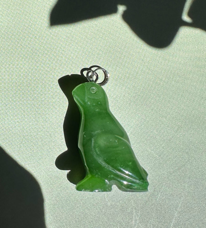 Canadian Jade Puffin Charm - 1"