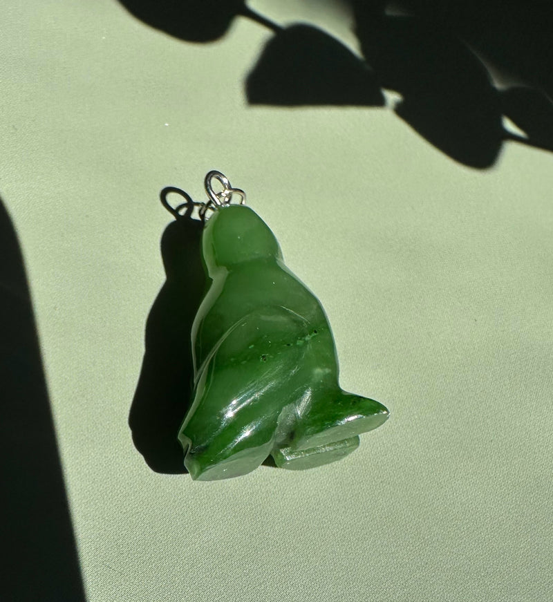 Canadian Jade Puffin Charm - 1"