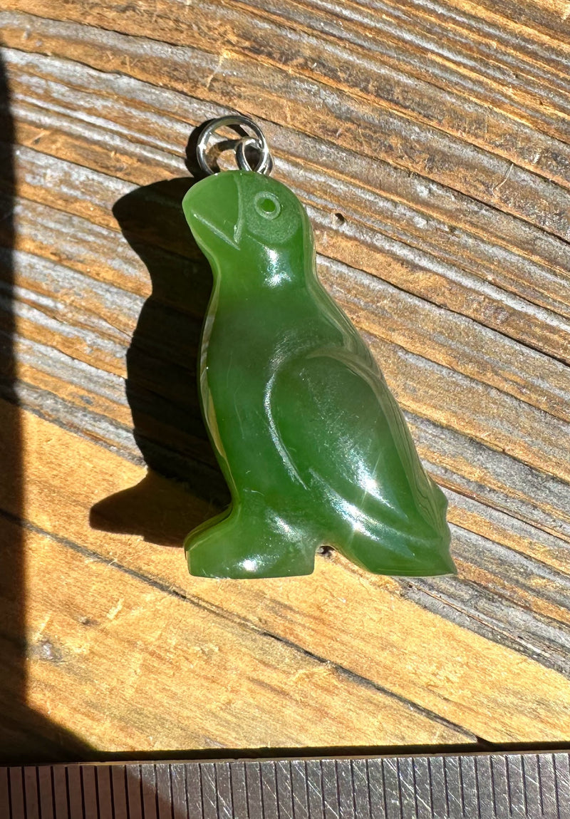 Canadian Jade Puffin Charm - 1"