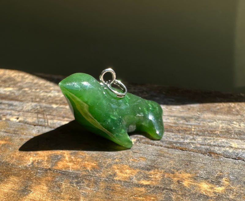 Canadian Jade Seal Charm - 1"