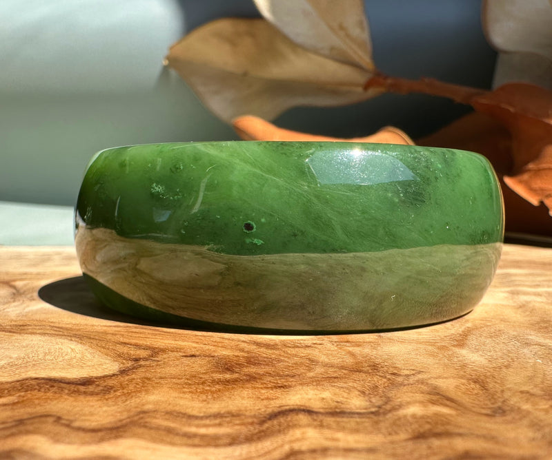 A Grade Cassiar Jade Bangle, 59 x 24mm*
