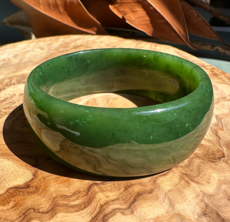A Grade Cassiar Jade Bangle, 59 x 24mm*