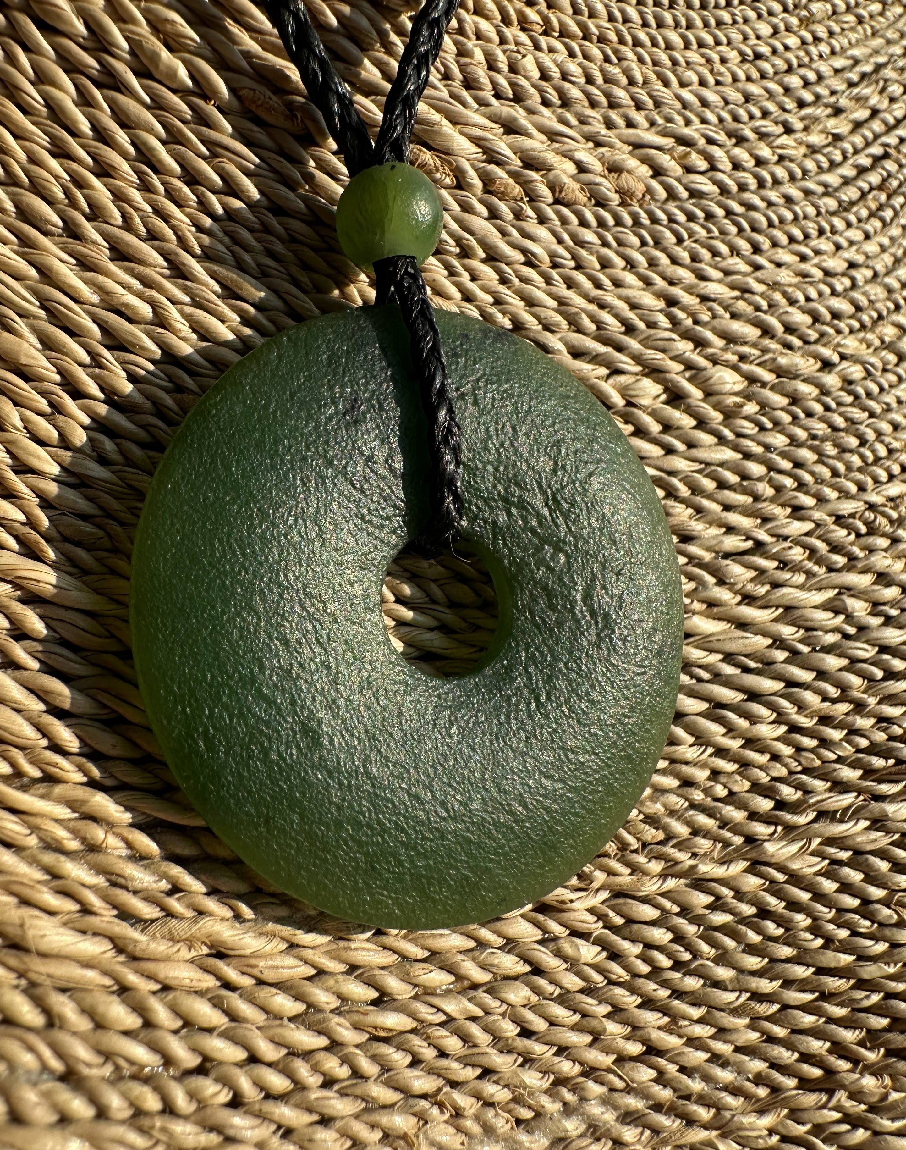 Canadian Jade Textured PI Pendant - 35MM – Jade Mine