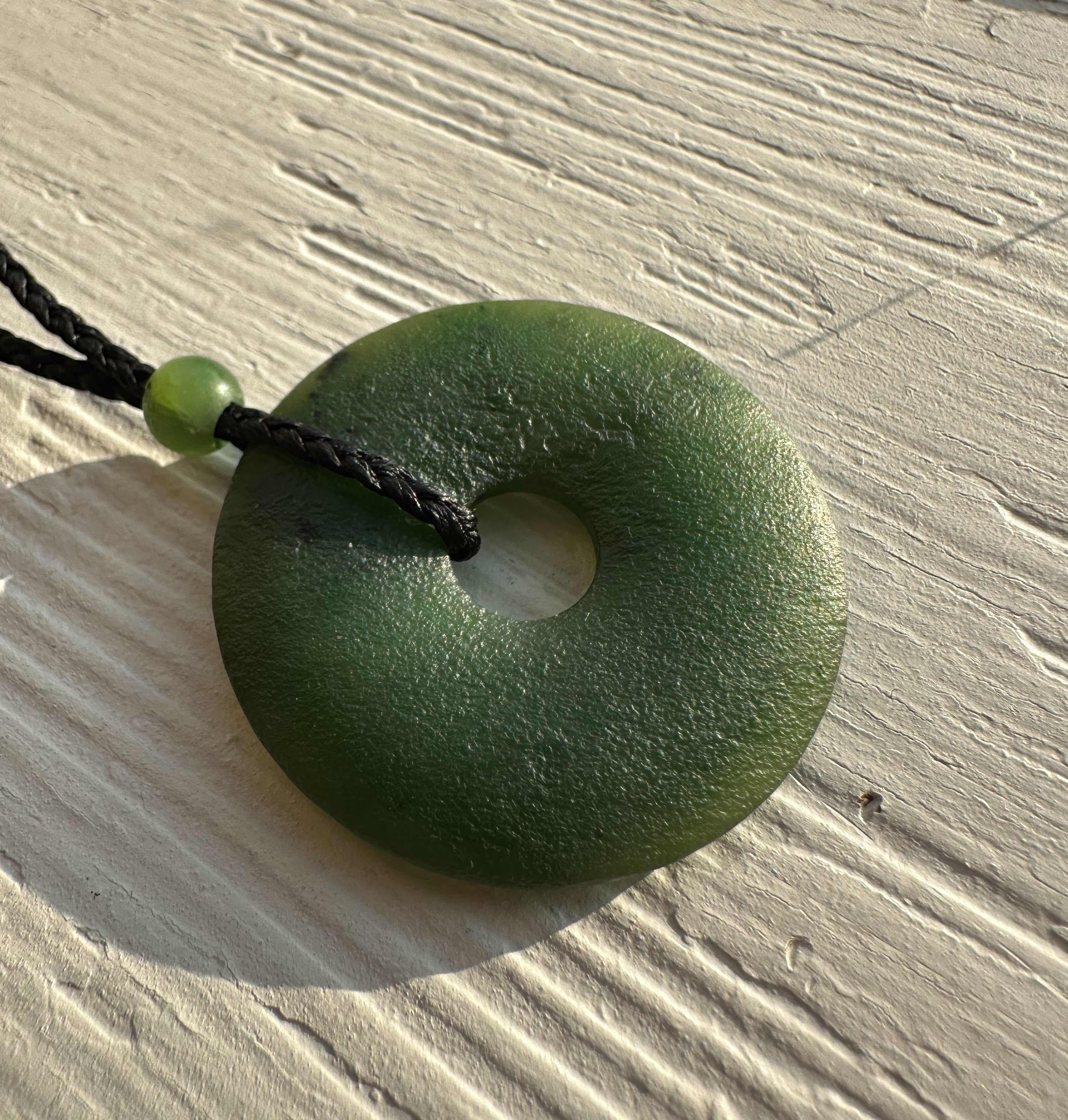 Canadian Jade Textured PI Pendant - 35MM – Jade Mine