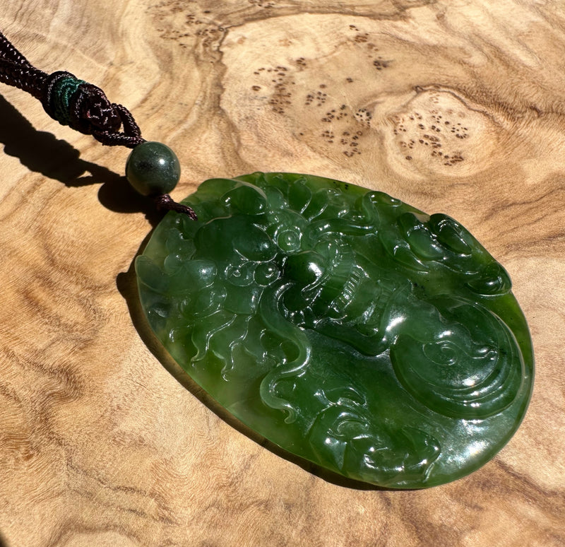 Canadian Jade Dragon Pendant - 54mm*