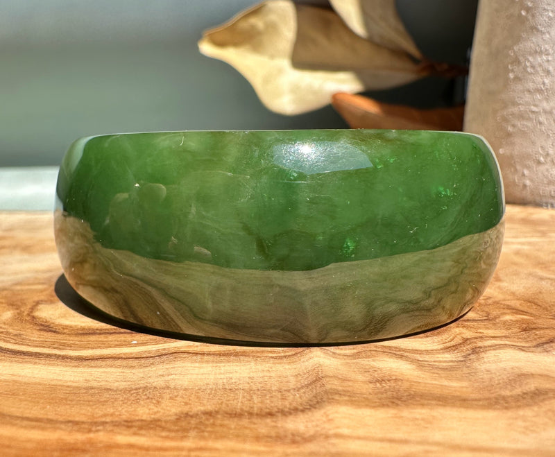 Wide Cassiar Jade Bangle - 57.5x25.25mm (as is)