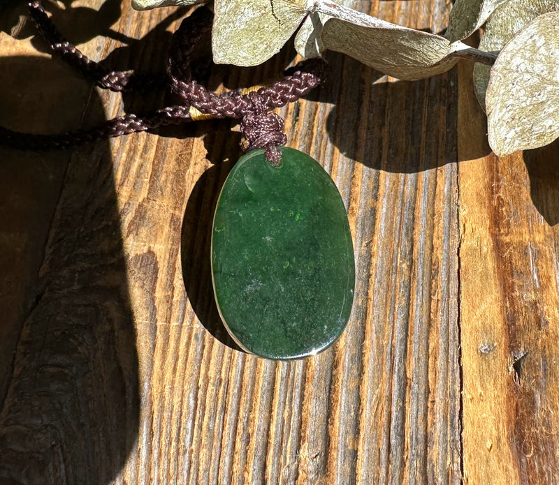 Rich Green Canadian Jade Guan Yin Head Pendant